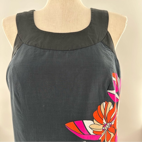 Lane Bryant womens dress 14 multicolored floral pencil 100% cotton Corp core - Picture 2 of 11